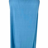 Eileen Fisher Women's Steel Blue Size PL Scoop Neck Silk Sleeveless