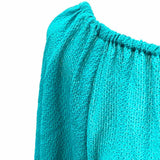 Ella Moss Women's Teal Size S Puff Sleeve Midi Dress