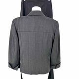 Cache Women's Dark Gray Size L 2 Piece Blazer & Pants Set