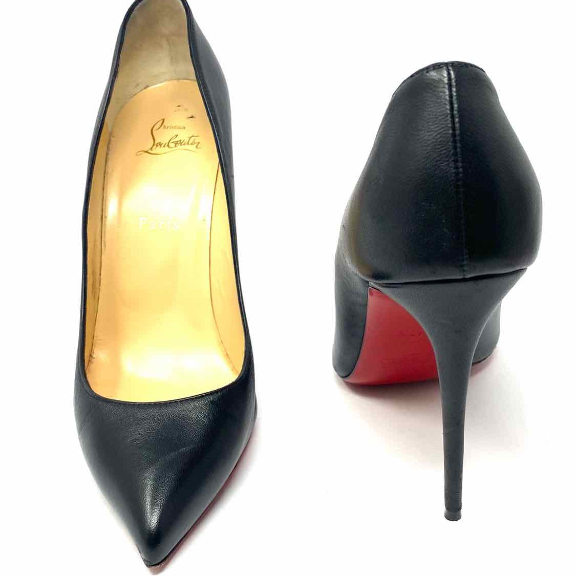 Christian Louboutin Pigalle Follies 100 Women's Black Sz 40.5/10 Stiletto Pumps