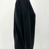 Ann Taylor Women's Black Size M Faux Wrap Cashmere Sweater