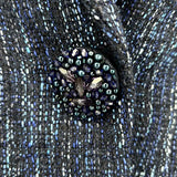 Lafayette 148 Women's Navy Size 6 Tweed Blazer