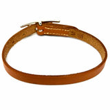 Hermes 1999 Behapi Simple Tour Leather Brown Bracelet