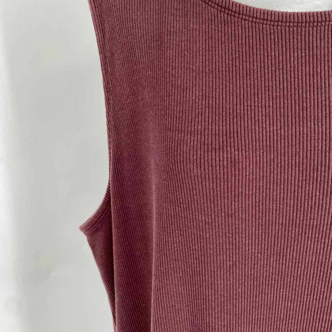 Eileen Fisher Women's Brown Size 3X Sleeveless Ribbed Dress