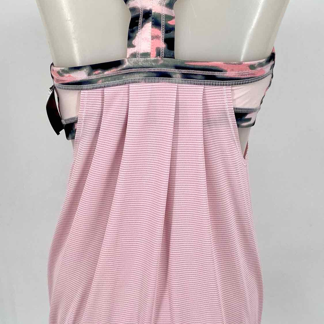 Lululemon Women's Pink Size 8 Racerback Cinched Short Sleeve Top