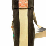 Dooney & Bourke Canvas 28 Brown Tote Turnlock Crossbody