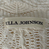 ULLA JOHNSON Antoille Women's Cream Size S Long Sleeve Cable knit Dress