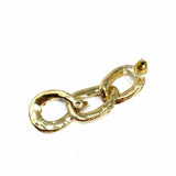 Statement Gold Tone Chain embellished Crystal Earrings