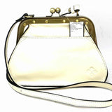 Patricia Nash Cream Kisslock Leather Crossbody