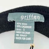 griffen Women's Black Size S Turtleneck Wool Blend Sweater