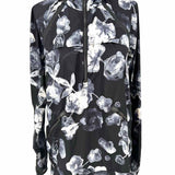 Lululemon Miss Misty Women's Black White Size 8 Windbreaker Flower Jacket