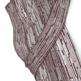 Sivalia Couture Women's Taupe Silver Size 4 Floor Length bandage Dress