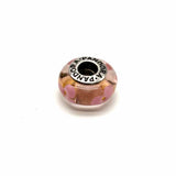 PANDORA 925 Sterling Silver Murano Glass 5 Piece Multi-Color Charm Jewelry Set