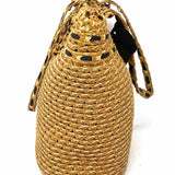 Eric Javits Squishee St. Tropez Raffia Light Brown Bow Tote