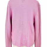 Eileen Fisher Women's Pink Size XS Open Front Merino Wool Knit Sweater
