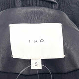 IRO Women's Black Size S Moto Leather Quilted Jacket