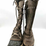 SOREL Cate the Great Women's Gray Size 7 Fur Lined Leather Waterproof Boots