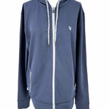 Vuori Men's Navy Size M Hooded Zip Sweatshirt