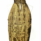 Banana Republic Women's Gold Size M Turtleneck Metallic Sleeveless
