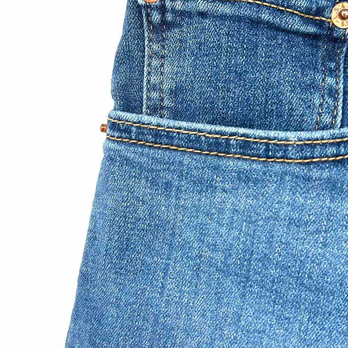 Levi's Women's Blue Size 30/10 High Rise Distressed Shorts