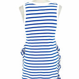 Current / Elliott Women's Blue/White Size S Scoop Neck Cotton Stripe Sleeveless