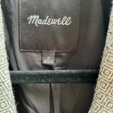 Madewell Women's Gray Size M Wool Blend Diamonds Blazer