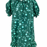Hill House The Katherine Women's Green Size L mini Floral Dress