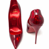 Christian Louboutin So Kate 120 Women's Red Size 40.5/10 Stiletto Patent Pumps