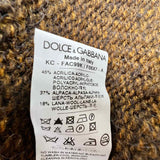 DOLCE & GABBANA Women's Brown Size 42/6 Open Front Acrylic Blend Cardigan