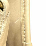 Coach Manor Cream Top Handle Turnlock Leather Satchel