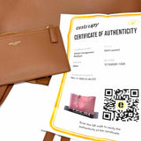 Saint Laurent 2024 Bold East/West Shopping Brown Leather Tote