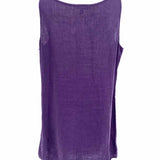 Eileen Fisher Women's Purple Sleeveless Pleated Size M Dress