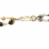 stella & dot Two-tone Beaded 23" Tassel Necklace