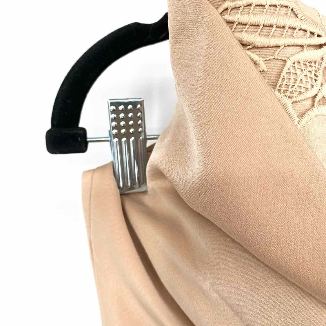 DeTHEIA Gisele Women's Beige Size S Strapless Maxi Dress