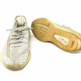 Adidas Yeezy Boost 360 V2 Women's Light Gray Size 7.5 Lace-up Knit Sneakers