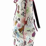 Dooney & Bourke x Disney Cats Sketch Coated Canvas Multi-white Zip Top Tote