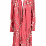 Magnolia Pearl Stargazer Women's Pink Size OS Sharkbite Cotton Bandana Cardigan