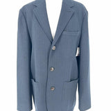 Ted Baker Men's Navy Button Down Size L Herringbone Sport Coat