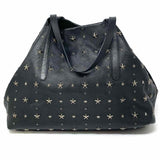 JIMMY CHOO Black Pimlico Star Studded Leather Tote
