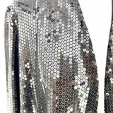 dennis by dennis basso Women's Black Size S Open Front Sequined Jacket