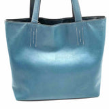 Hermes 2011 Double Sens 28 Blue Reversible Swift Leather Tote