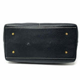 Dooney & Bourke Black Top Handle Pebbled Leather Satchel