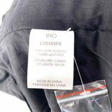 IRO Women's Black Size S Moto Leather Quilted Jacket