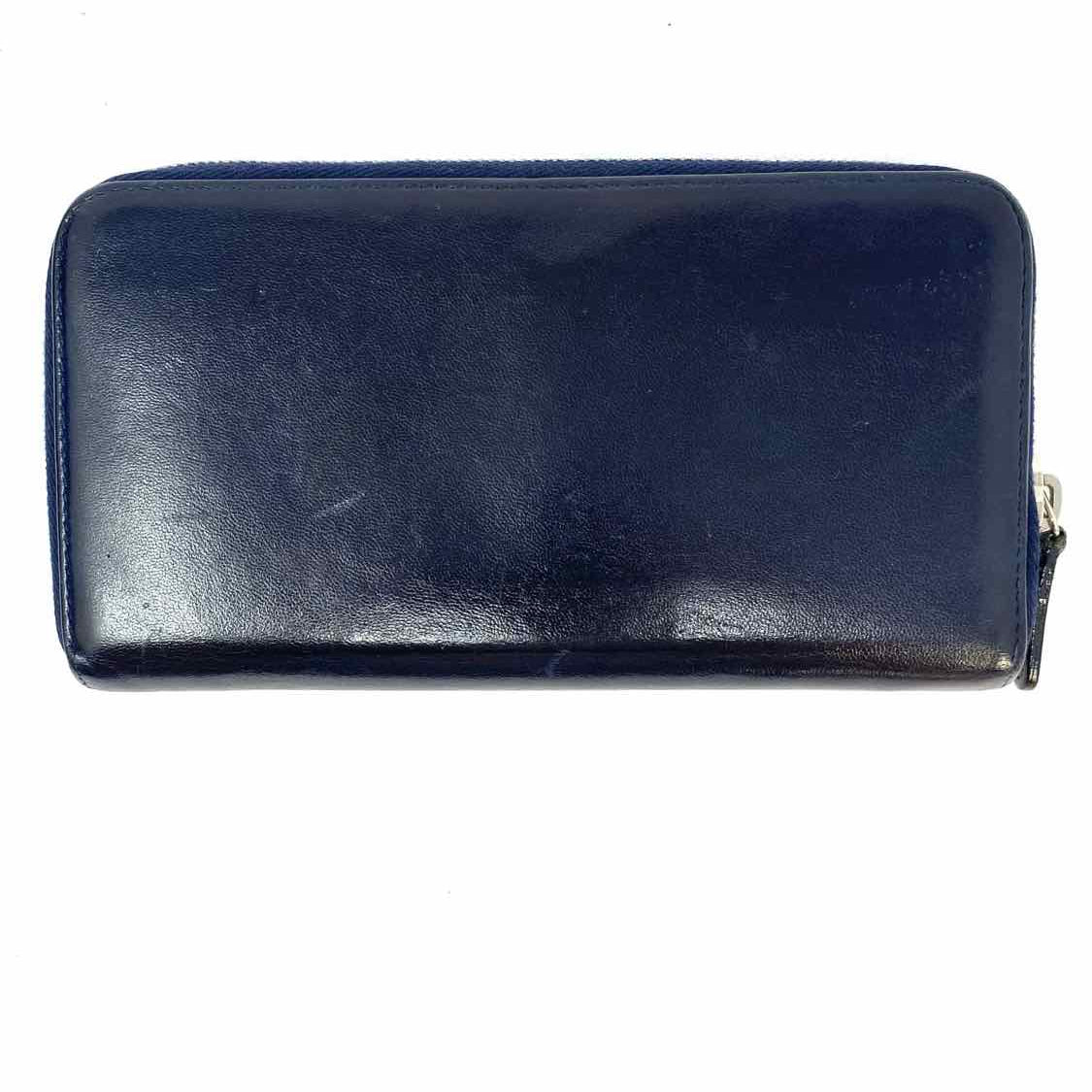 Chanel Navy Zip-Around CC Leather Wallet