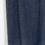 St. John Sport Women's Gray Size L Wide Leg Leather Stitching Santana Knit Pants
