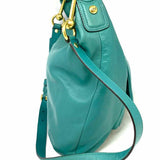 Coach Kristin Teal Hobo Leather Satchel