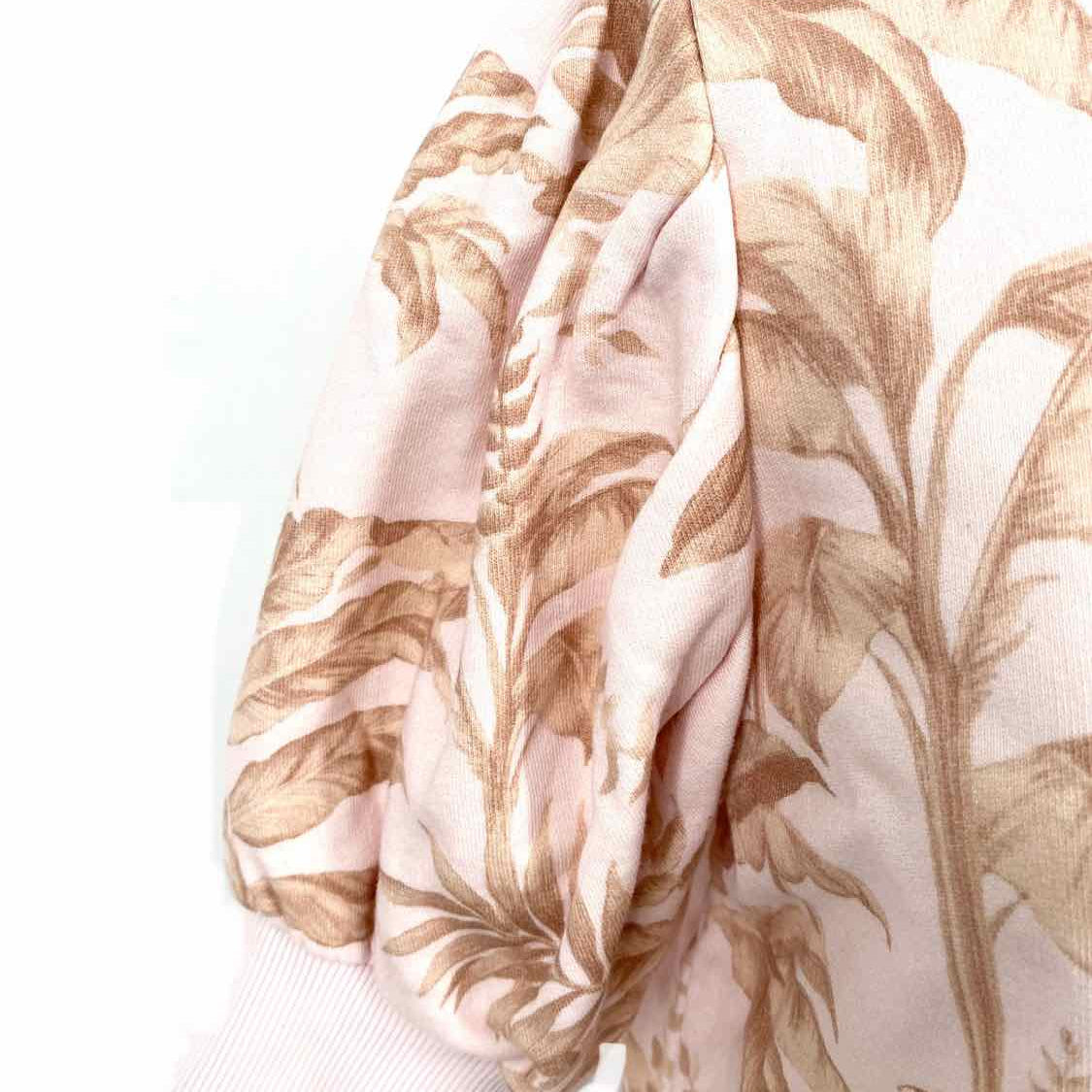 Ted Baker Henrina Women's Pink Size 4 Short Sleeve Tropical Sweater