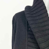 Vince Women's Black Size L Shawl Collar Wool Cardigan