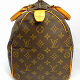 LOUIS VUITTON 1987 Speedy 35 Coated Canvas Brown Monogram Made in France Satchel