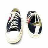 Converse x Comme des Garcons PLAY Men's Black Shoe Size 11 Low Top Sneakers